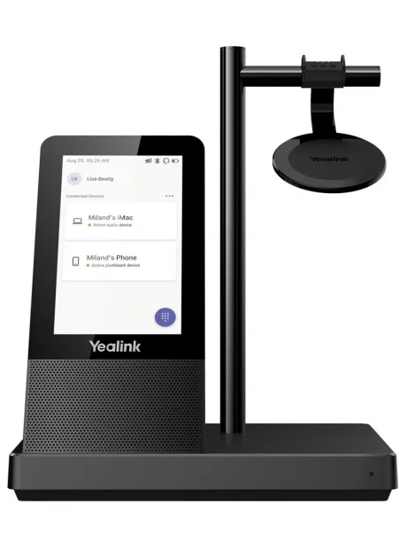 Профессиональная беспроводная DECT гарнитура Yealink WH66 Dual UC 