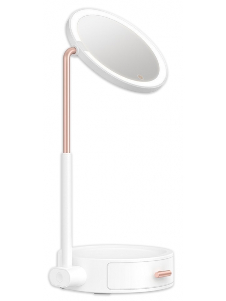 настольное зеркало с подсветкой Baseus Smart Beauty Series Lighted Makeup Mirror with Storage Box white