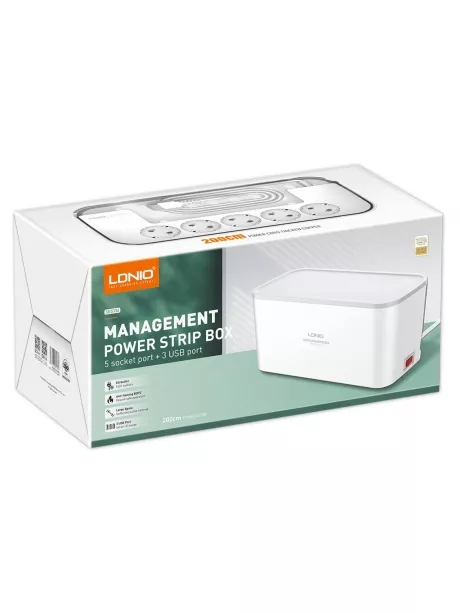 сетевой фильтр LDNIO SE5334/SN5309 5 port + 3 USB white