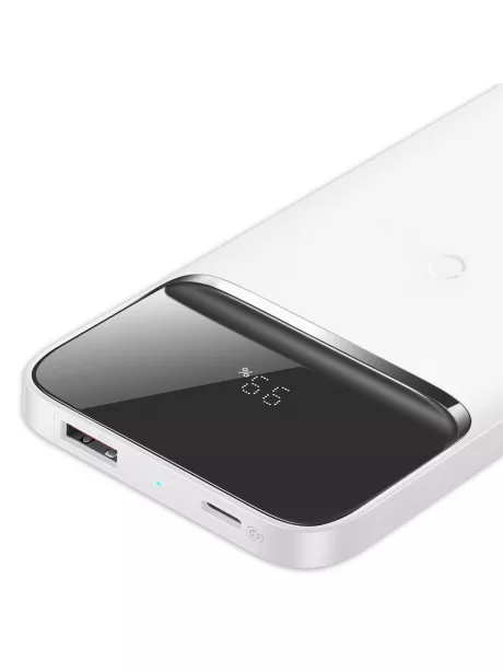 внешний аккумулятор Baseus Magnetic wireless quick charging power bank 10000mAh 20W white