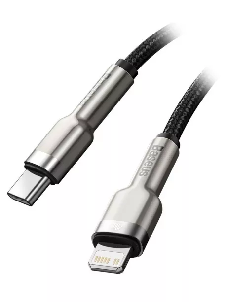 кабель передачи данных Baseus Cafule Series Metal Data Cable Type-C to iP PD 20W 1m black