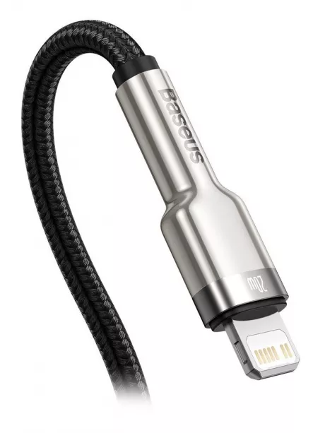кабель передачи данных Baseus Cafule Series Metal Data Cable Type-C to iP PD 20W 1m black