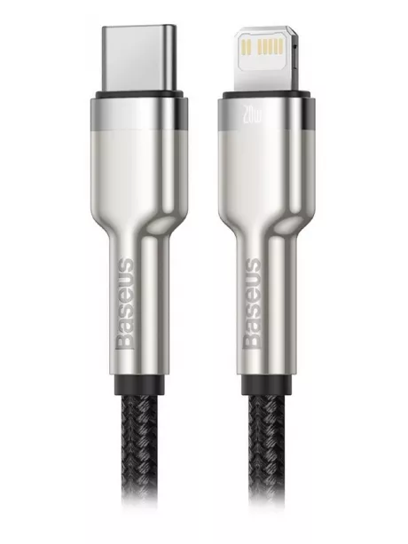 кабель передачи данных Baseus Cafule Series Metal Data Cable Type-C to iP PD 20W 1m black