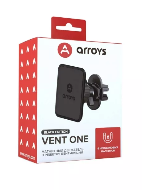 автомобильный держатель Arroys Vent One black edition