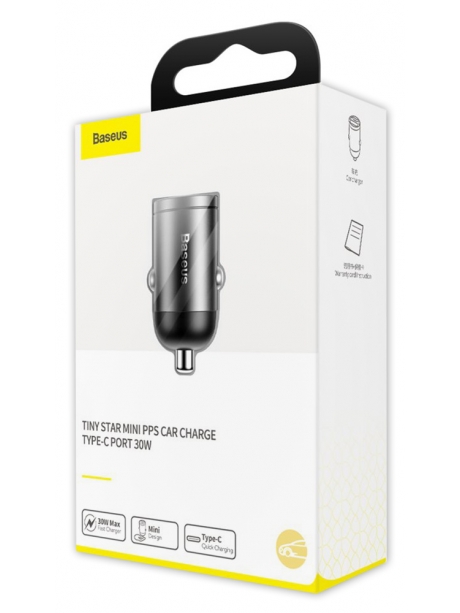 автомобильное зарядное устройство Baseus Tiny Star Mini PPS Car Charge Type-C Port 30W gray