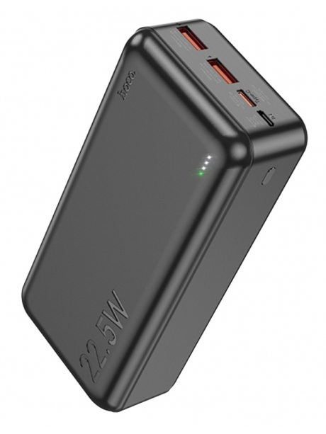 внешний аккумулятор с быстрой зарядкой Hoco J101B Astute 22.5W fully compatible power bank(30000mAh) black