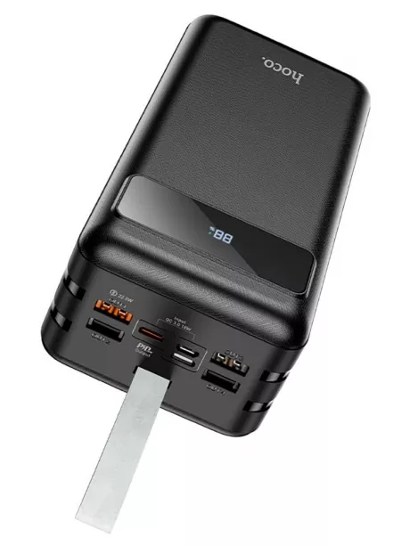 внешний аккумулятор со светильником Hoco J86B Electric 22.5W fully compatible power bank(60000mAh) black