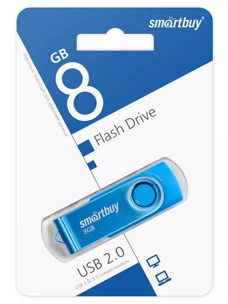 флешка USB SmartBuy Twist 8GB blue
