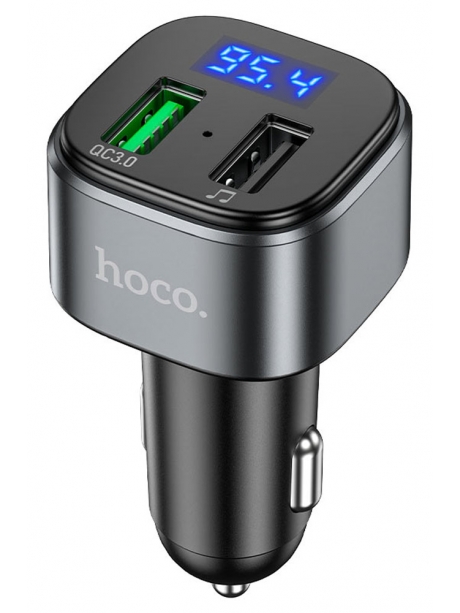 FM трансмитер с bluetooth Hoco E67 Fighter QC3.0 car BT FM transmitter black