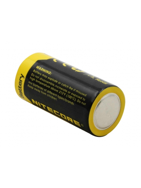 литиевый аккумулятор NiteCore NL166 RCR123/16340 Li-ion 3.7v 650mAh с защитой 