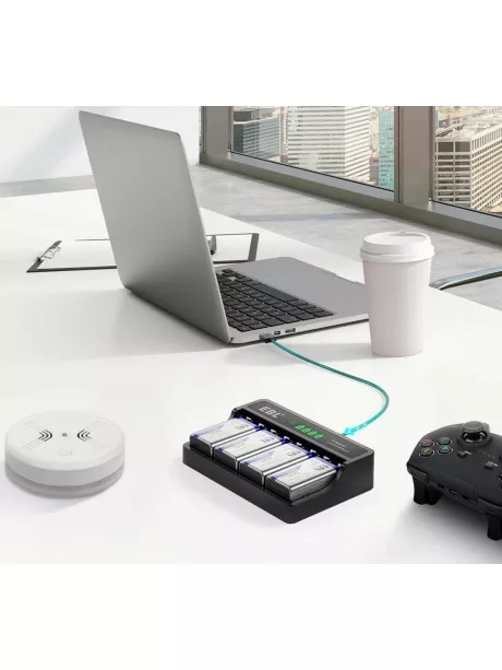 зарядное устройство для аккумуляторов 9V EBL TB-6715 (M7015) черный