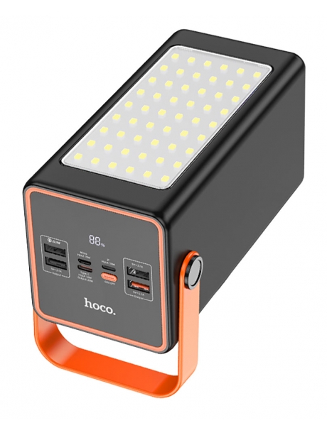 внешний аккумулятор со светильником Hoco J107 Super 22.5W universal power bank(90000mAh) black
