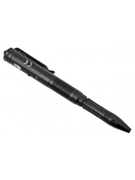 ручка тактическая с фонарём и стеклобоем Fenix T6 black