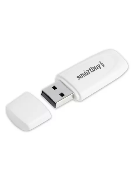 флешка USB SmartBuy Scout 16GB white
