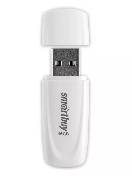 флешка USB SmartBuy Scout 16GB white