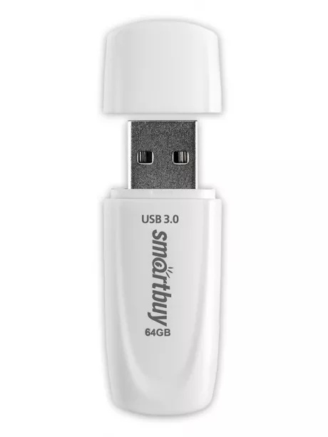флешка USB SmartBuy Scout 3.0 64GB white