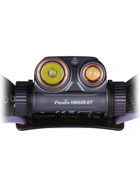 налобный фонарь Fenix HM65R-DT Dual LED dark purple