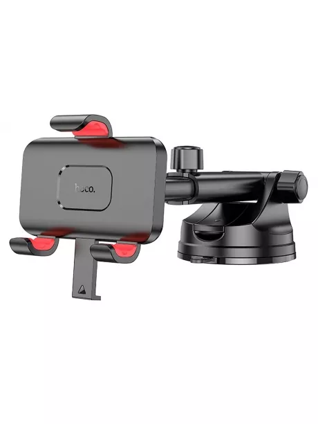 держатель для телефона на присоске Hoco H22 Dragon automatic clamping car holder (center console) red and black