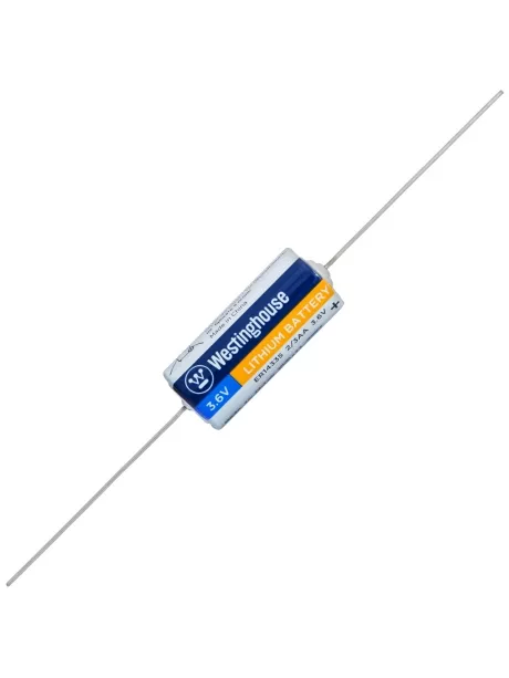 литиевая батарейка 3.6v Westinghouse ER 14335Y (2/3AA) axial wires 