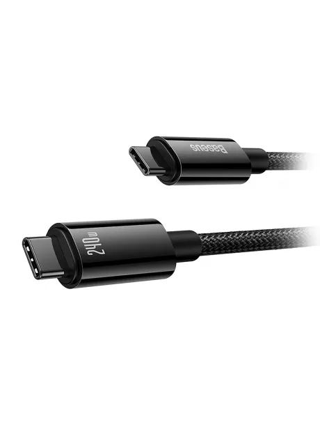 кабель для быстрой зарядки Baseus Tungsten Gold Fast Charging Data Cable Type-C to Type-C 240W 1m black