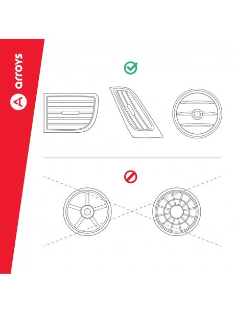 автомобильный держатель Arroys Vent-MS3 black