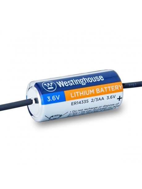 литиевые батарейки 3.6v Westinghouse ER 14335Y (2/3AA) axial wires 3шт. 