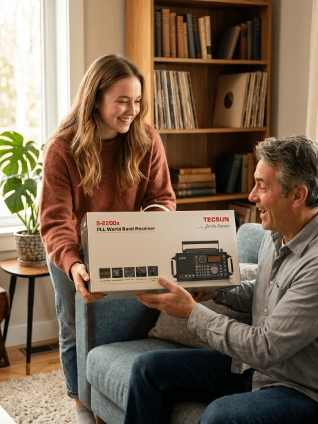 всеволновый профессиональный радиоприемник Tecsun S-2200x (export version) dark grey