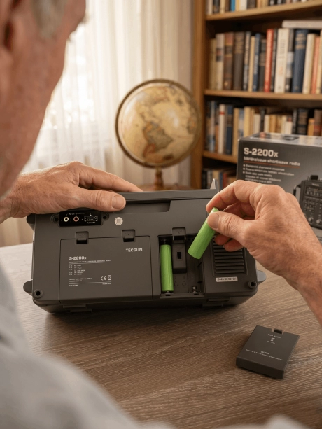 всеволновый профессиональный радиоприемник Tecsun S-2200x (export version) dark grey