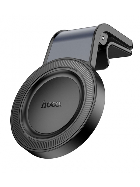 магнитный держатель MagSafe Hoco H59 Show ring magnetic car holder (L air outlet) black/metal gray