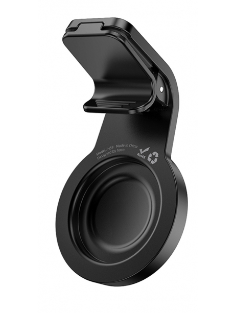 магнитный держатель MagSafe Hoco H59 Show ring magnetic car holder (L air outlet) black/metal gray