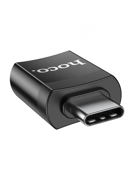 OTG адаптер Hoco UA17 Type-C male to USB female USB3.0 black