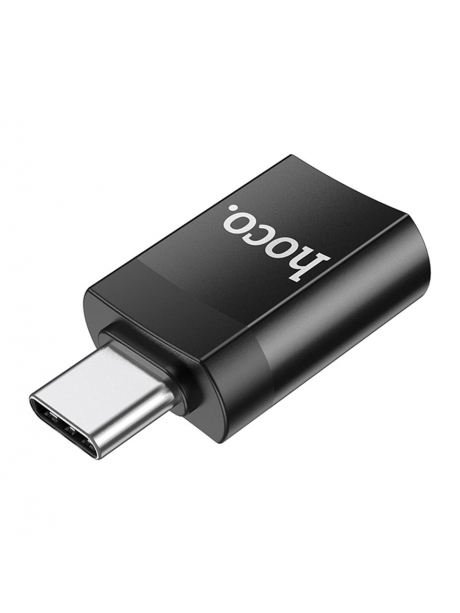 OTG адаптер Hoco UA17 Type-C male to USB female USB3.0 black