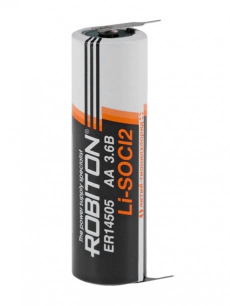 батарейка литиевая Robiton ER 14505-P1M2 (AA) со штырьковыми выводами под пайку 