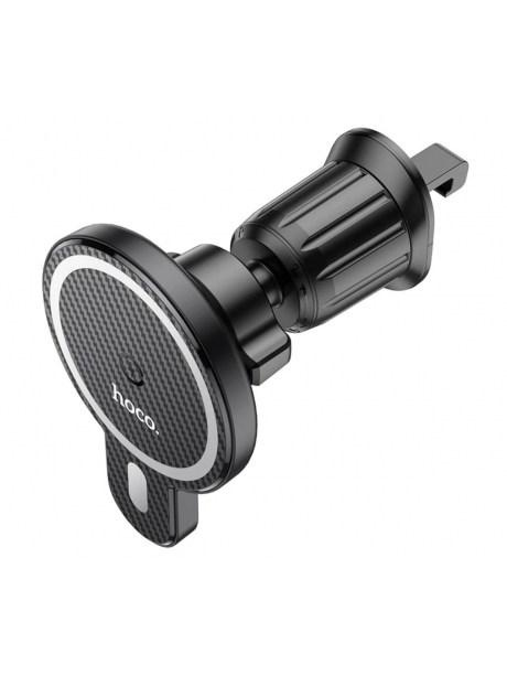держатель с беспроводной зарядкой MagSafe Hoco CA85 Ultra-fast magnetic wireless charging car holder black
