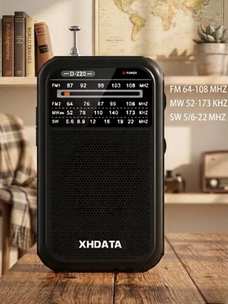 радиоприемник XHDATA D-220 black grey