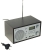 Стационарный радиоприёмник с Bluetooth и USB - БЗРП РП-320 дерево темное/серебристый