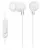 наушники с микрофоном Sony MDR-EX15AP white