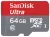 карта памяти SanDisk 64Gb microSDXC Class 10 Ultra 80Mb/s без адап 