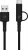 кабель передачи данных ZMI AL403 Micro/Type-C to USB-A  braided cable 1m black