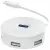 концентратор USB 3.0 Baseus round box HUB adapter Type-C white