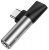 переходник для наушников и зарядки Baseus Type-C to C &amp; 3.5mm jack L41 silver + black