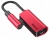 переходник для наушников и зарядки Baseus Type-C to C &amp; 3.5mm jack L45 red