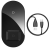 беспроводная зарядка для телефона Baseus Simple 2in1 Wireless Charger 18W Max For Phones+Pods black