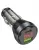 зарядка для телефона в машину Hoco NZ12B Unimpeded PD48W(1C1A) car charger with digital display transparent black