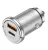 зарядка для телефона в машину Hoco NZ10 Handy PD45W+QC3.0 car charger silver