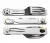 походный мультитул (ложка, вилка и нож) Roxon C1 ( C1S ) silver