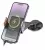 держатель для телефона с беспроводной зарядкой Qi Hoco HW8 Transparent Discovery Edition wireless fast charging holder metal gray