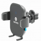 Автомобильный держатель с беспроводной зарядкой в вентиляционную решетку Arroys Vent-W2 Auto 15W black