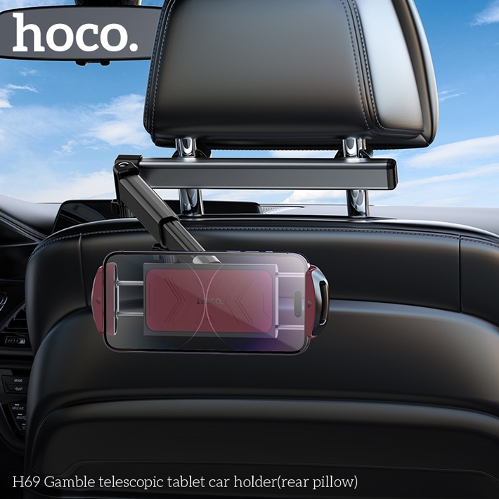 держатель Hoco H69 Gamble telescopic tablet car holder (rear pillow)